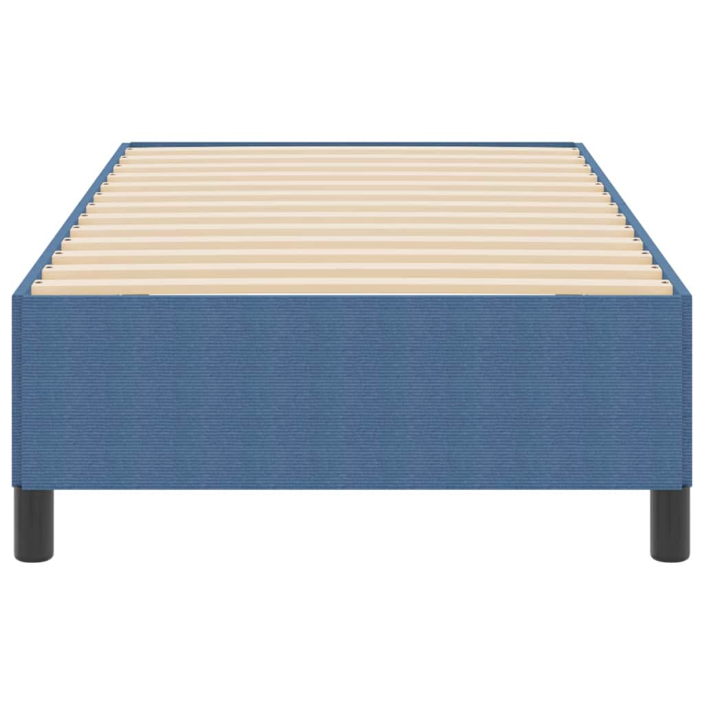 Box spring seng Blå 90 x 200 cm Velourstof
