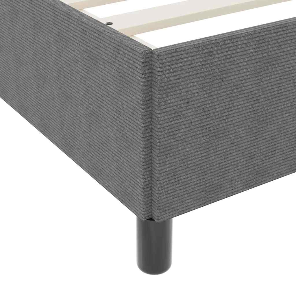 Box spring seng Lysegrå 100 x 200 cm Velourstof