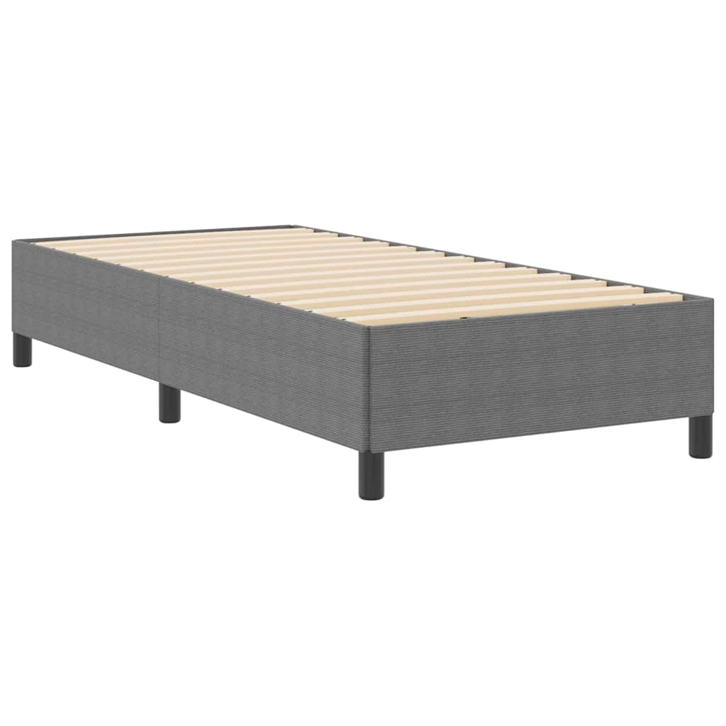 Box spring seng Lysegrå 100 x 200 cm Velourstof