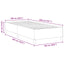 Box spring seng Grågrøn 100 x 200 cm Velourstof