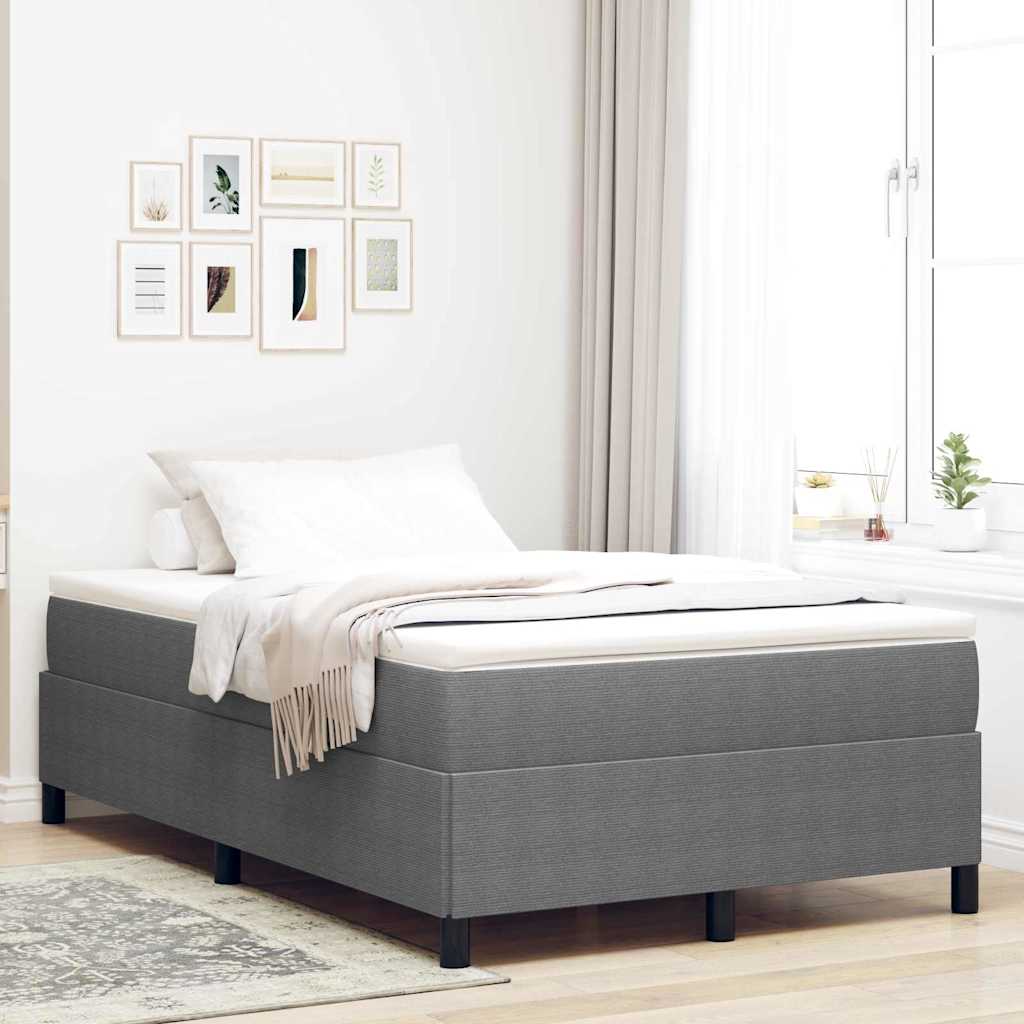 Box spring seng Lysegrå 120 x 190 cm Velourstof