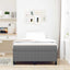 Box spring seng Lysegrå 120 x 190 cm Velourstof