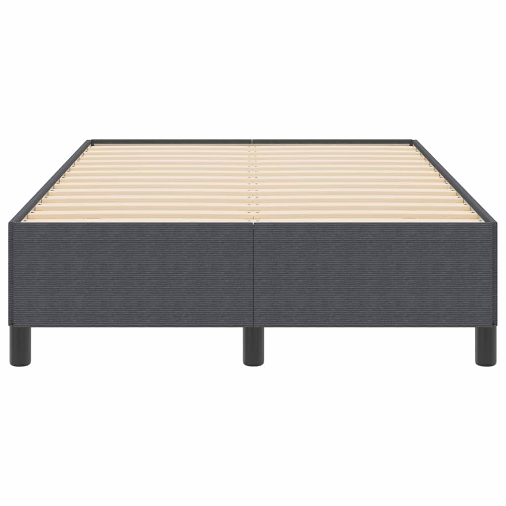 Box spring seng Mørkegrå 120 x 200 cm Velourstof
