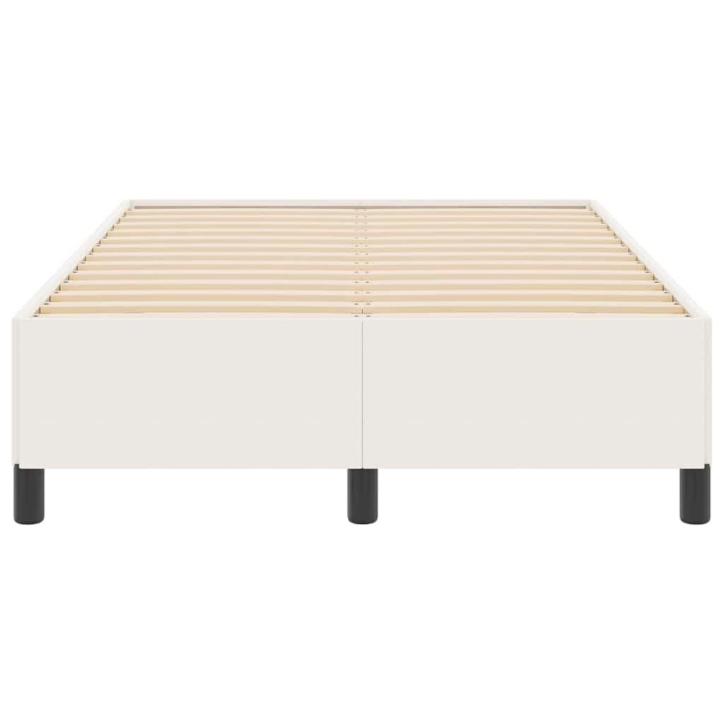 Box spring seng Cremefarvet 120 x 200 cm Velourstof