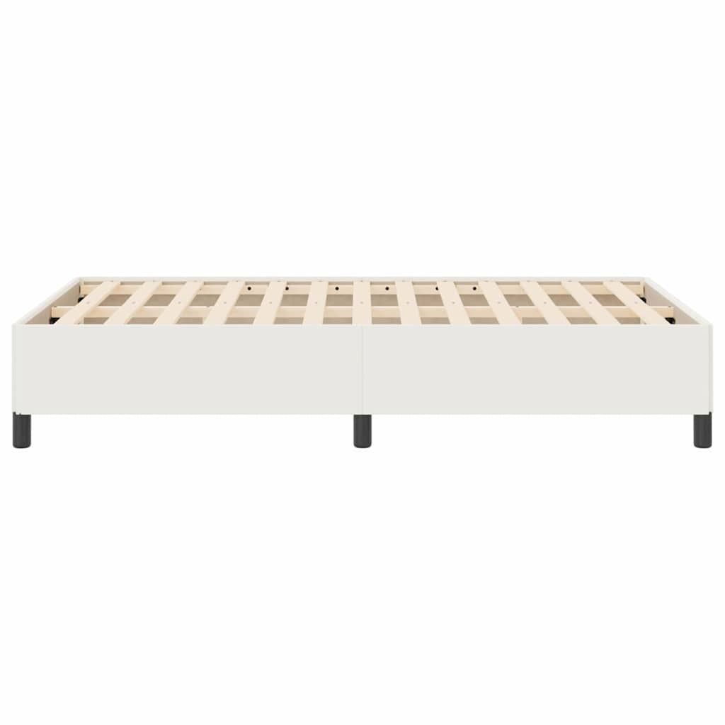 Box spring seng Cremefarvet 120 x 200 cm Velourstof