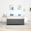 Box spring seng Lysegrå 140 x 200 cm Velourstof