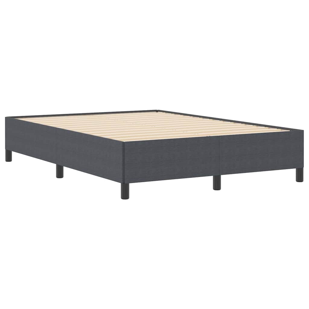 Box spring seng Mørkegrå 140 x 200 cm Velourstof