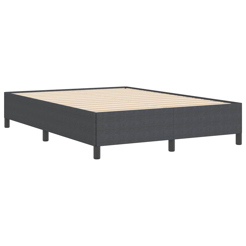 Box spring seng Mørkegrå 140 x 200 cm Velourstof