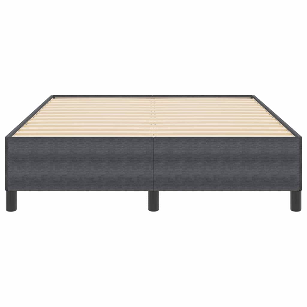 Box spring seng Mørkegrå 140 x 200 cm Velourstof