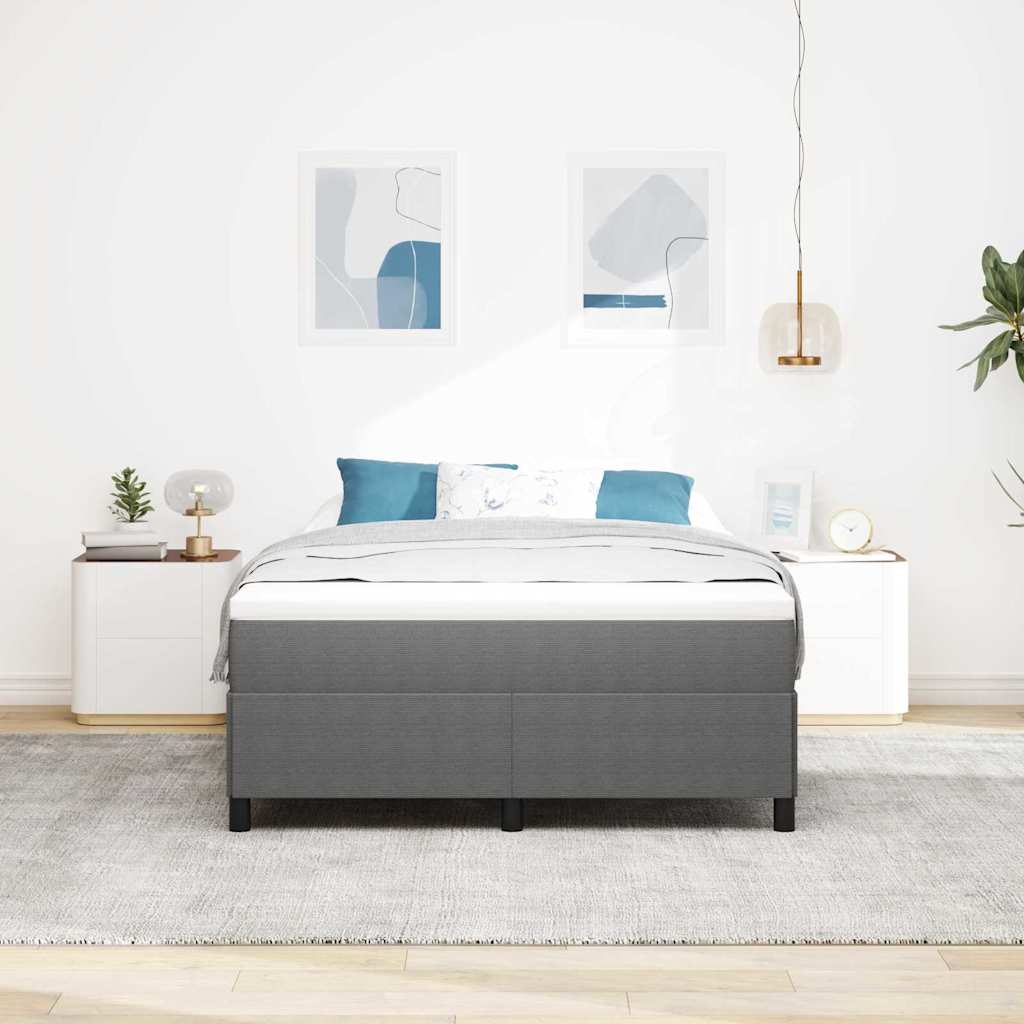 Box spring seng Lysegrå 160 x 200 cm Velourstof