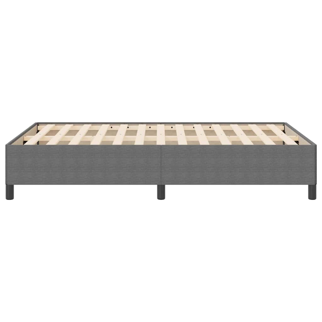 Box spring seng Lysegrå 160 x 200 cm Velourstof