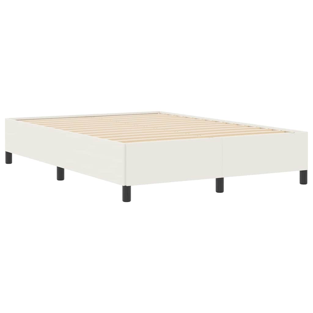 Box spring seng Cremefarvet 160 x 200 cm Velourstof