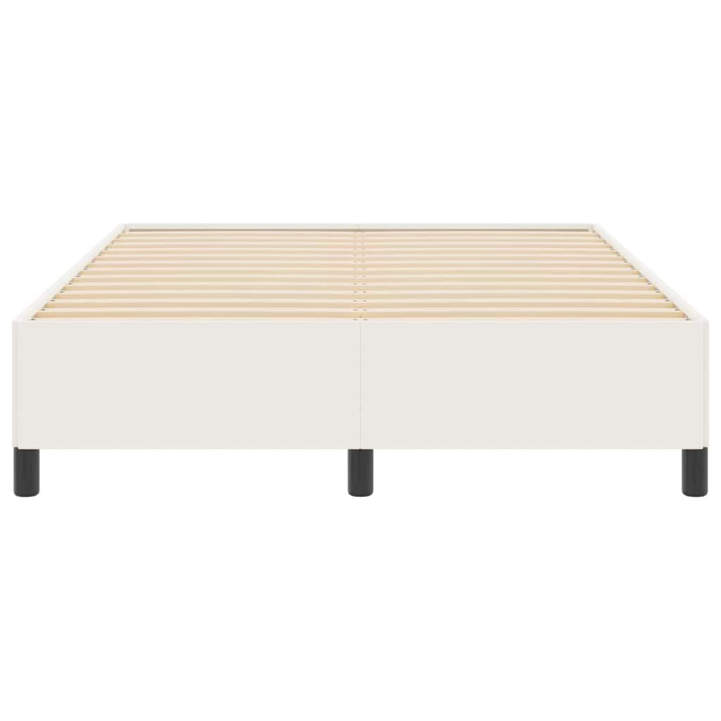 Box spring seng Cremefarvet 160 x 200 cm Velourstof