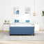 Box spring seng Blå 160 x 200 cm Velourstof