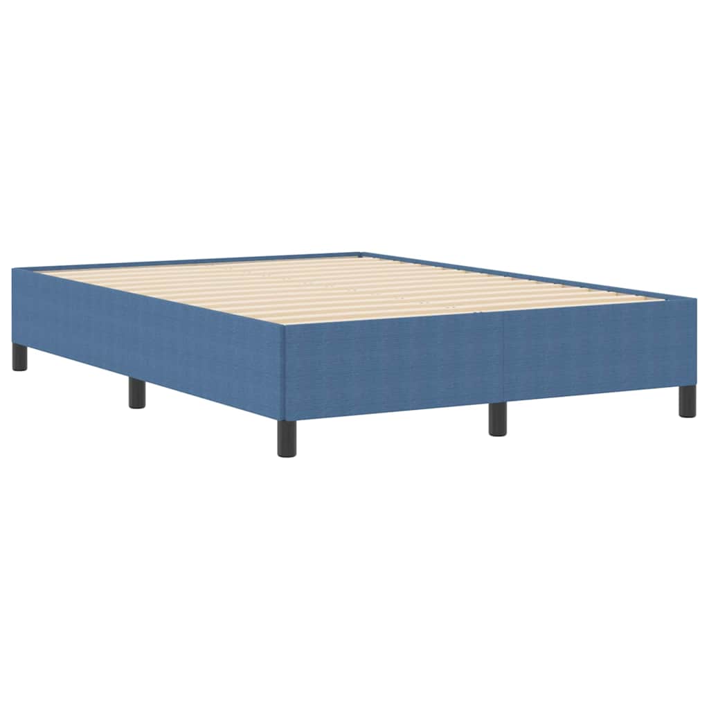 Box spring seng Blå 160 x 200 cm Velourstof
