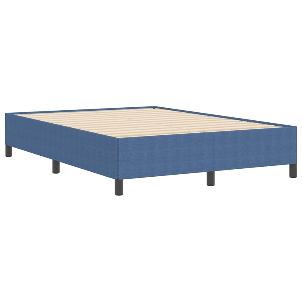 Box spring seng Blå 160 x 200 cm Velourstof