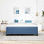 Box spring seng Blå 180 x 200 cm Velourstof