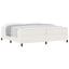 Box spring seng Cremefarvet 200 x 200 cm Velourstof