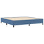 Box spring seng Blå 200 x 200 cm Velourstof