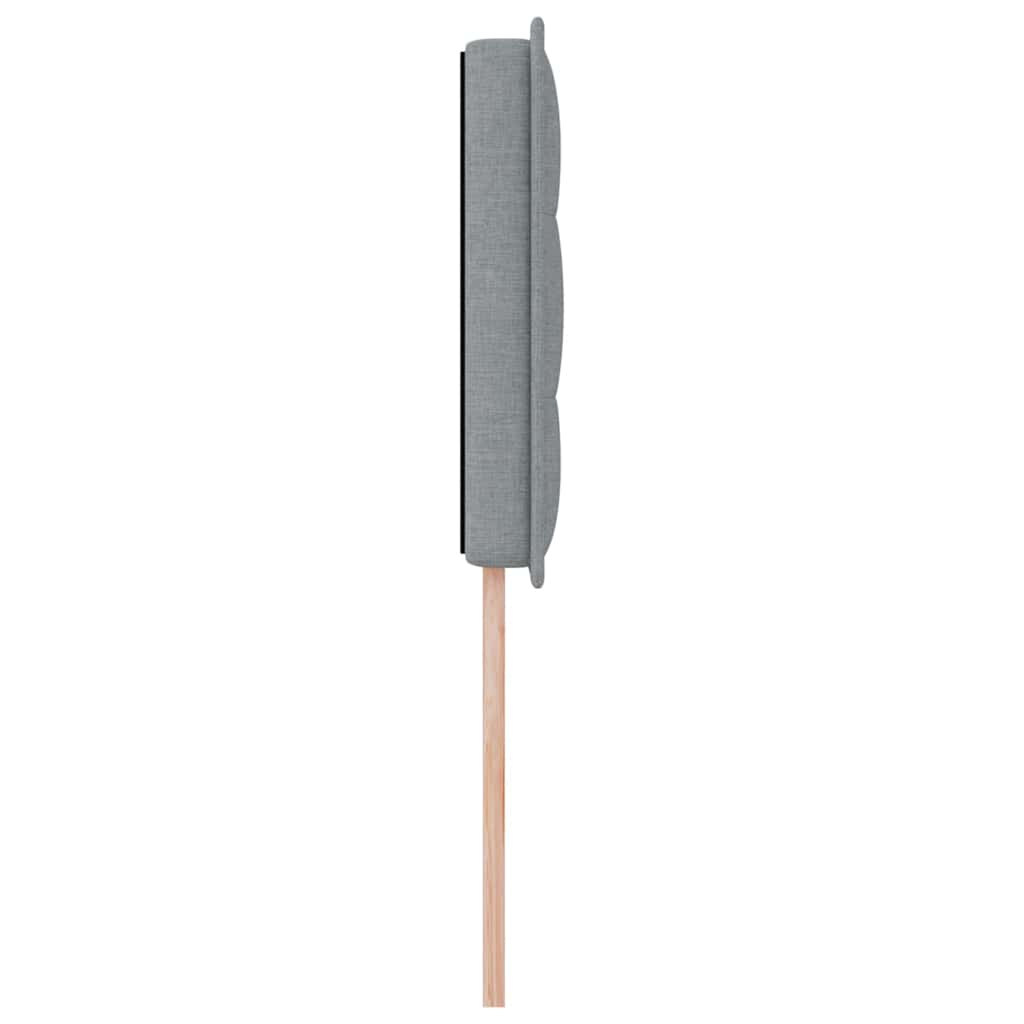 Hovedgærde Lysegrå 80 cm Stof