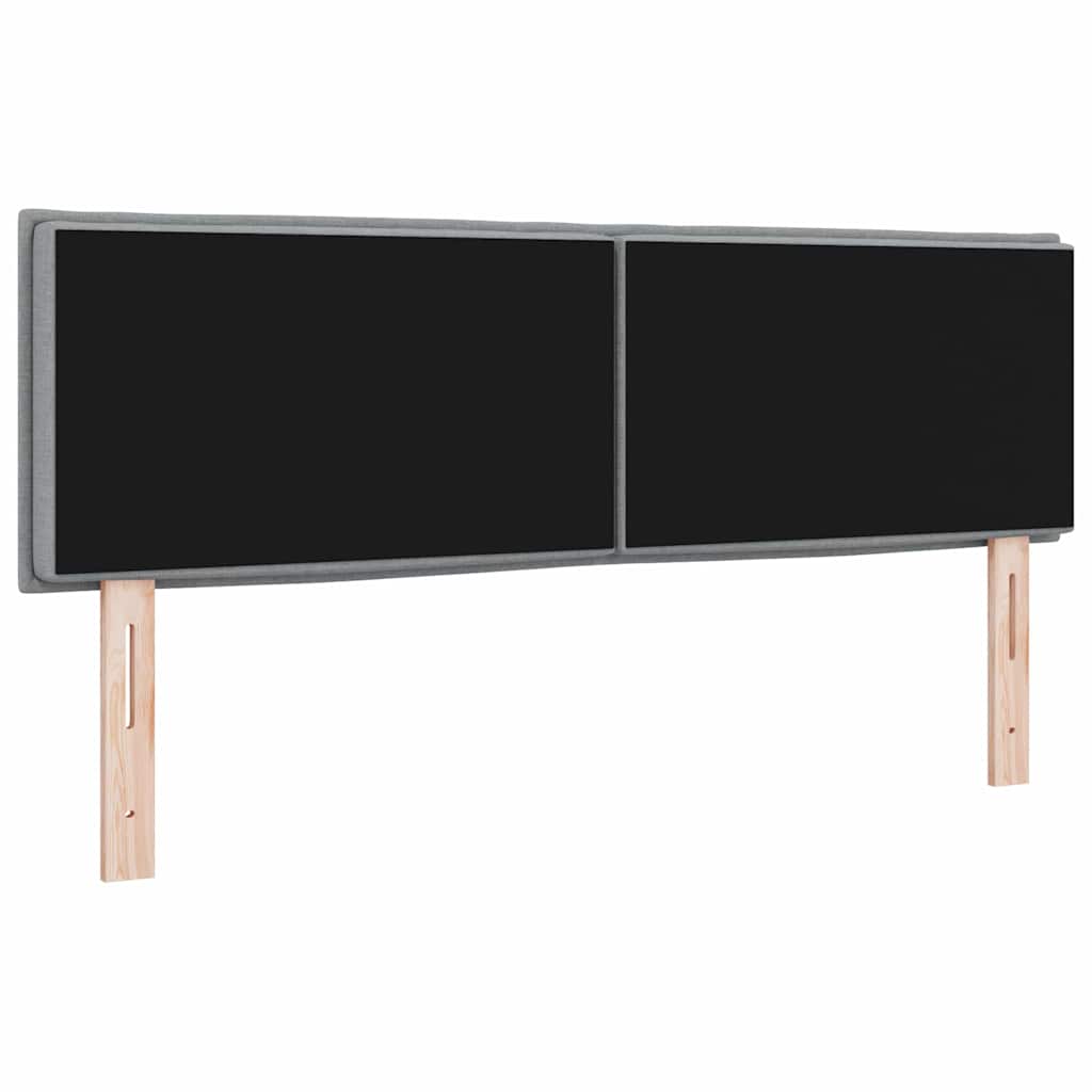 Hovedgærde Lysegrå 144 cm Stof