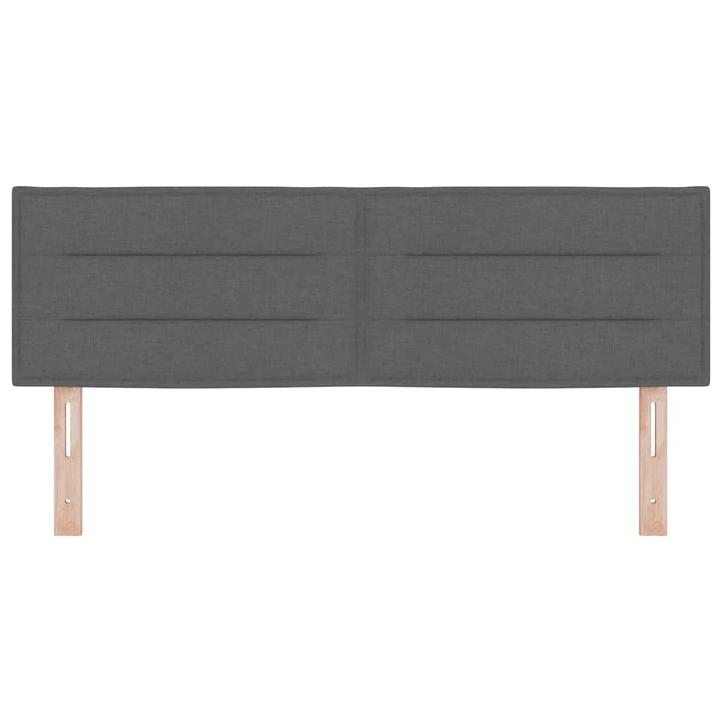 Hovedgærde Mørkegrå 160 cm Stof