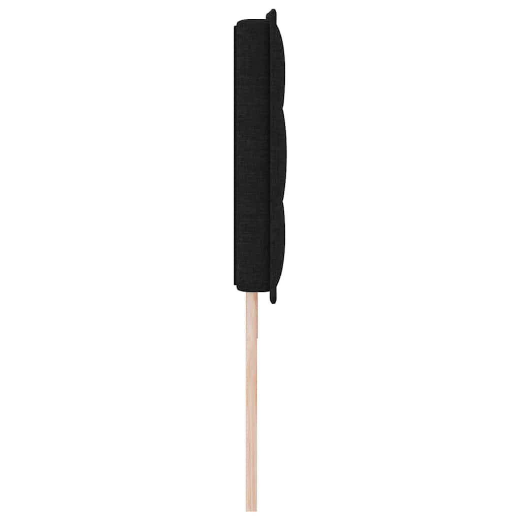 Hovedgærde Sort 180 cm Stof