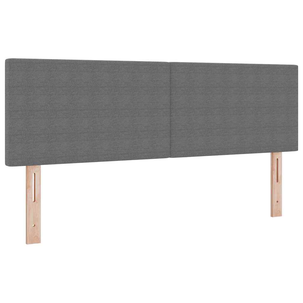 Hovedgærde Lysegrå 160 cm Velourstof