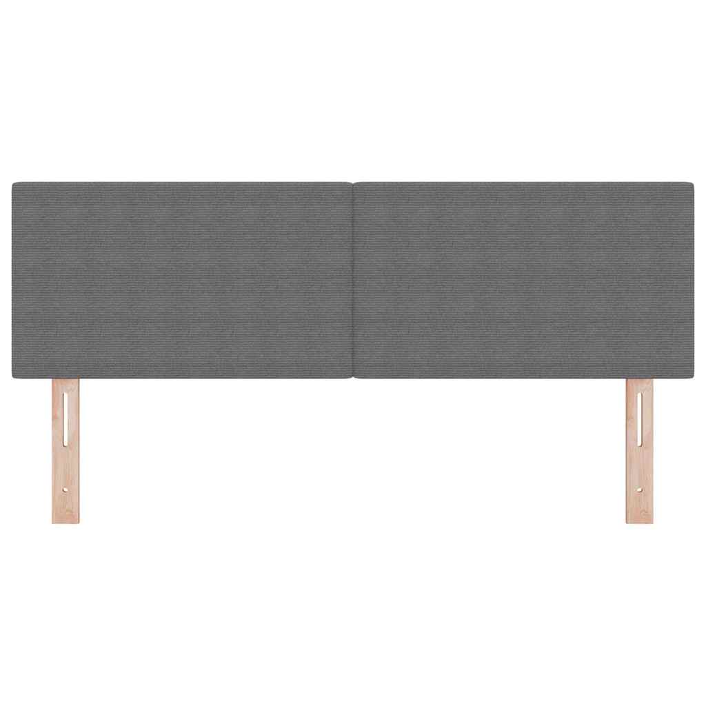 Hovedgærde Lysegrå 160 cm Velourstof