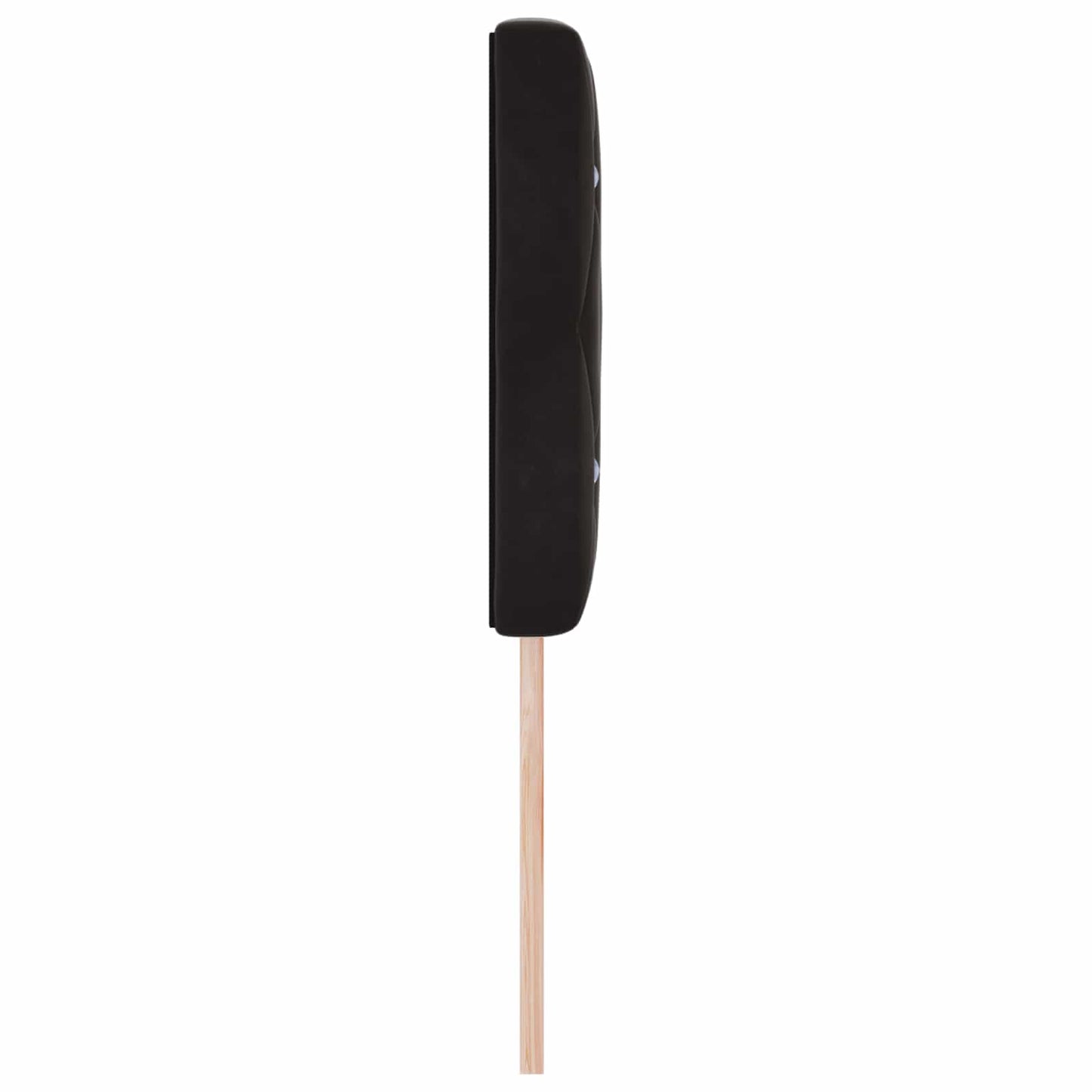 Hovedgærde Sort 160 cm Fløjl