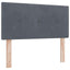 Hovedgærde Mørkegrå 100 cm Fløjl