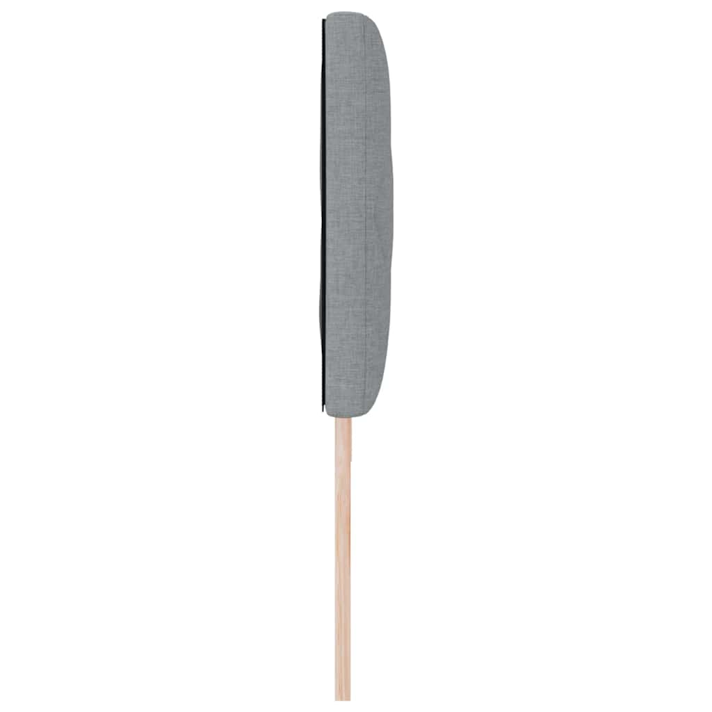 Hovedgærde Lysegrå 180 cm Stof