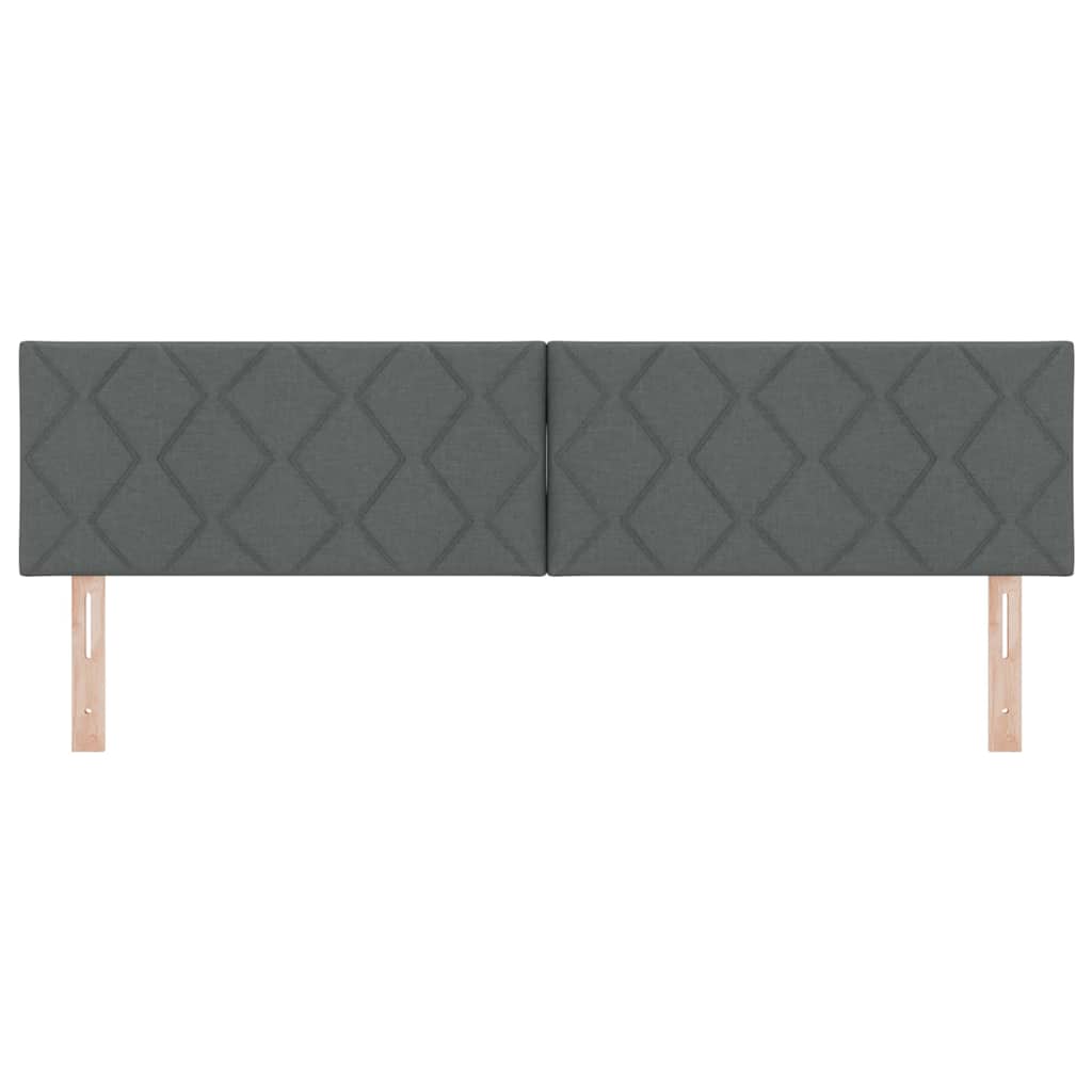 Hovedgærde Mørkegrå 180 cm Stof