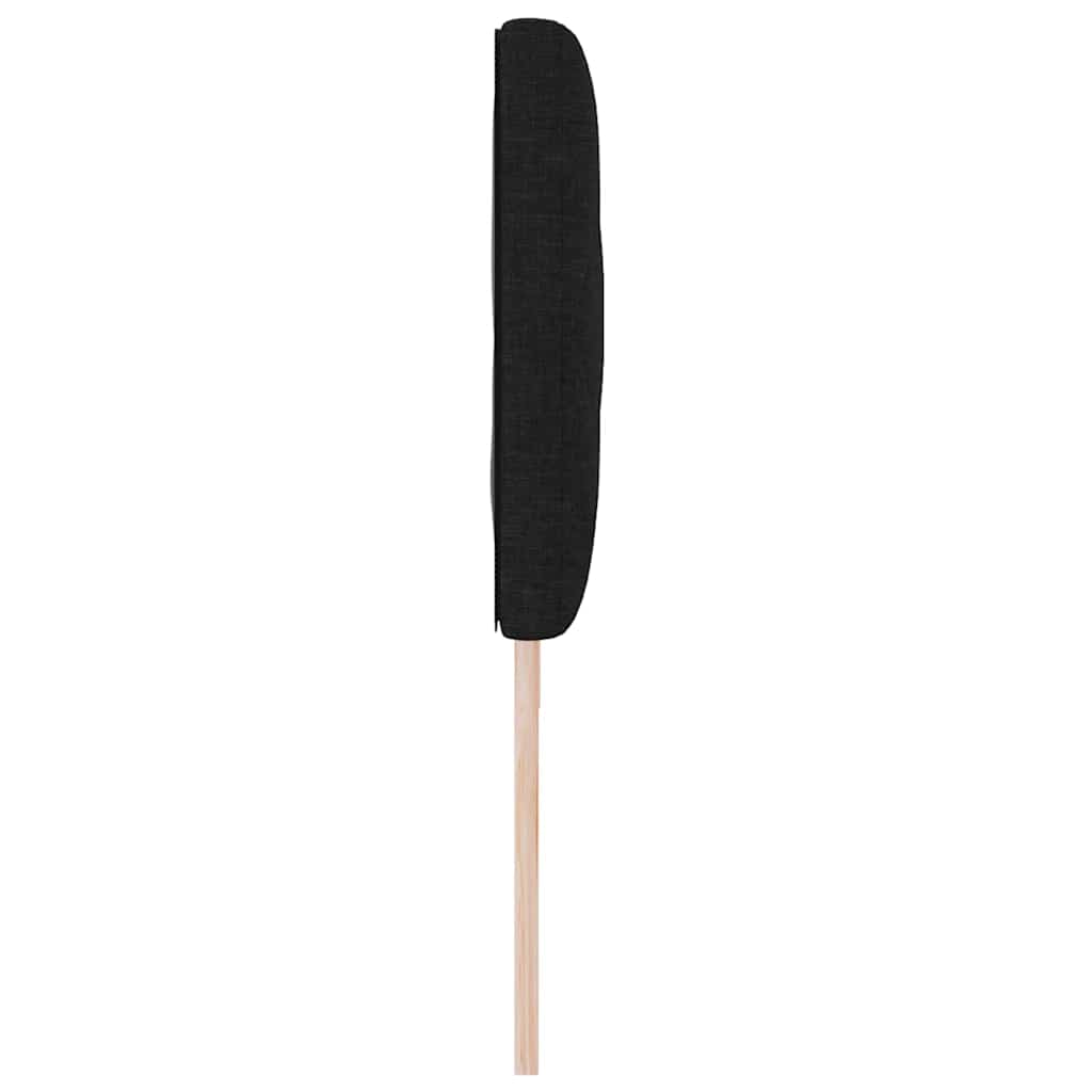 Hovedgærde Sort 180 cm Stof