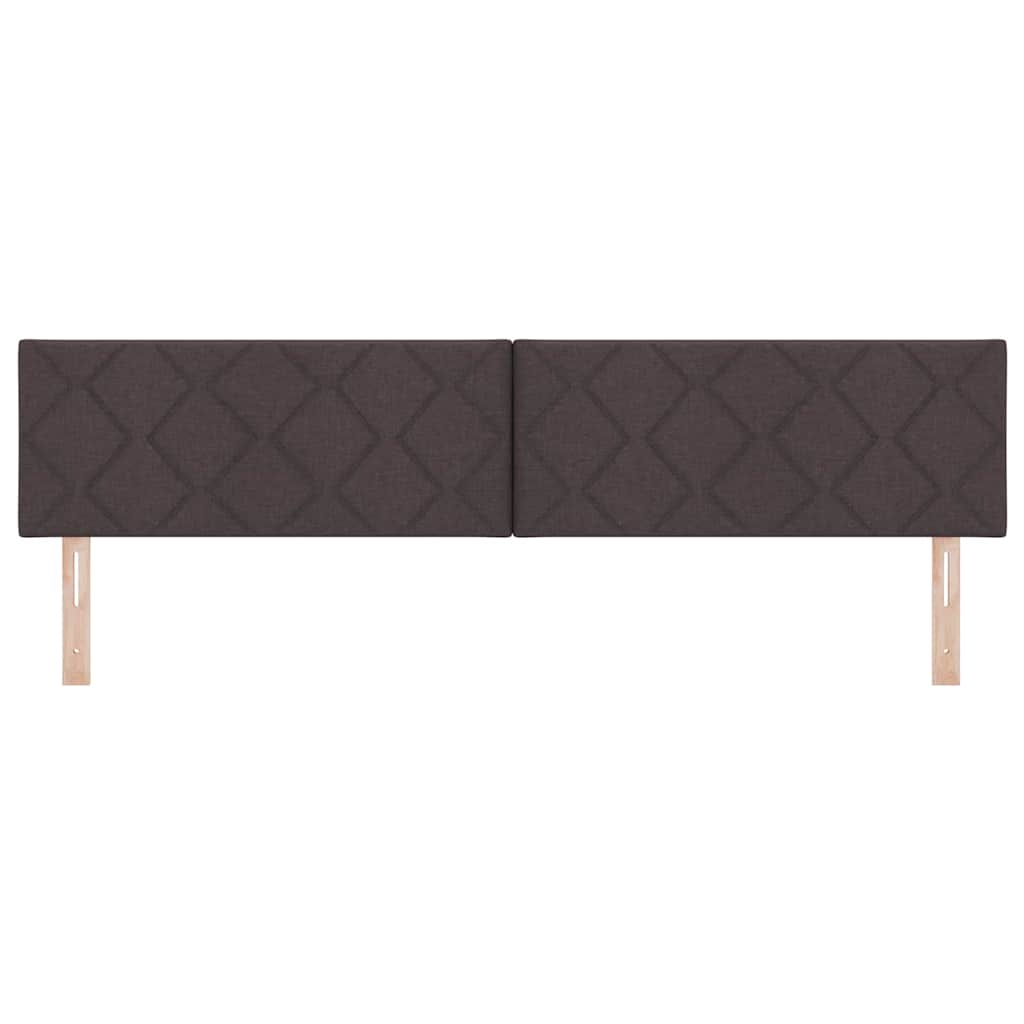 Hovedgærde Mørk Brun 200 cm Stof