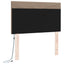 LED sengegavl Cappuccino 90 cm Faux læder