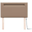 LED sengegavl Cappuccino 90 cm Faux læder