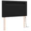 LED sengegavl Sort 100 cm Faux læder