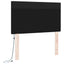 LED sengegavl Sort 100 cm Faux læder