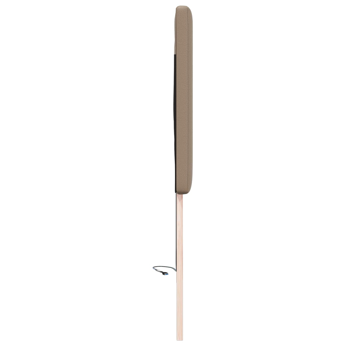 LED sengegavl Cappuccino 100 cm Faux læder