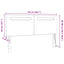 LED sengegavl Sort 144 cm Faux læder