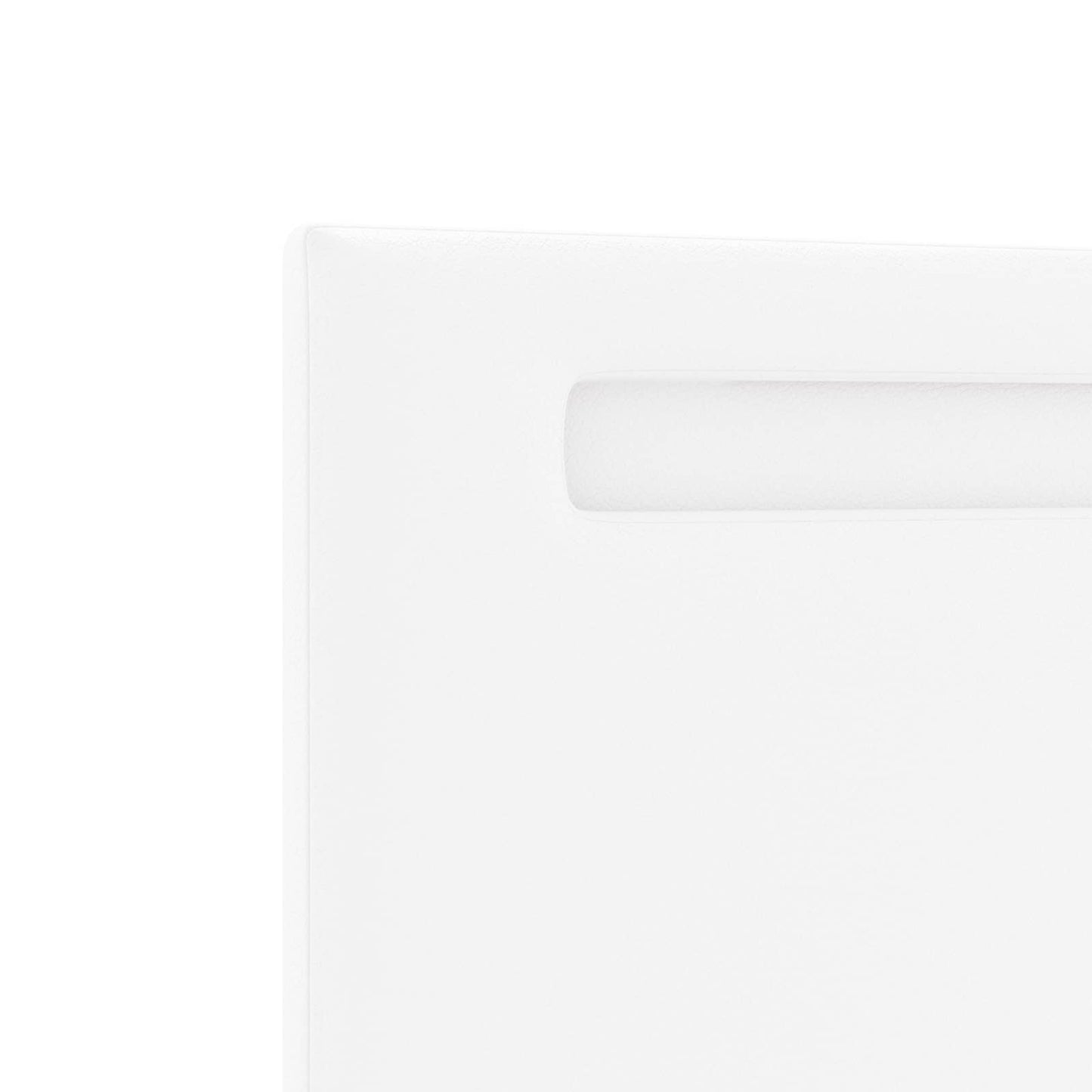 LED sengegavl Hvid 180 cm Faux læder