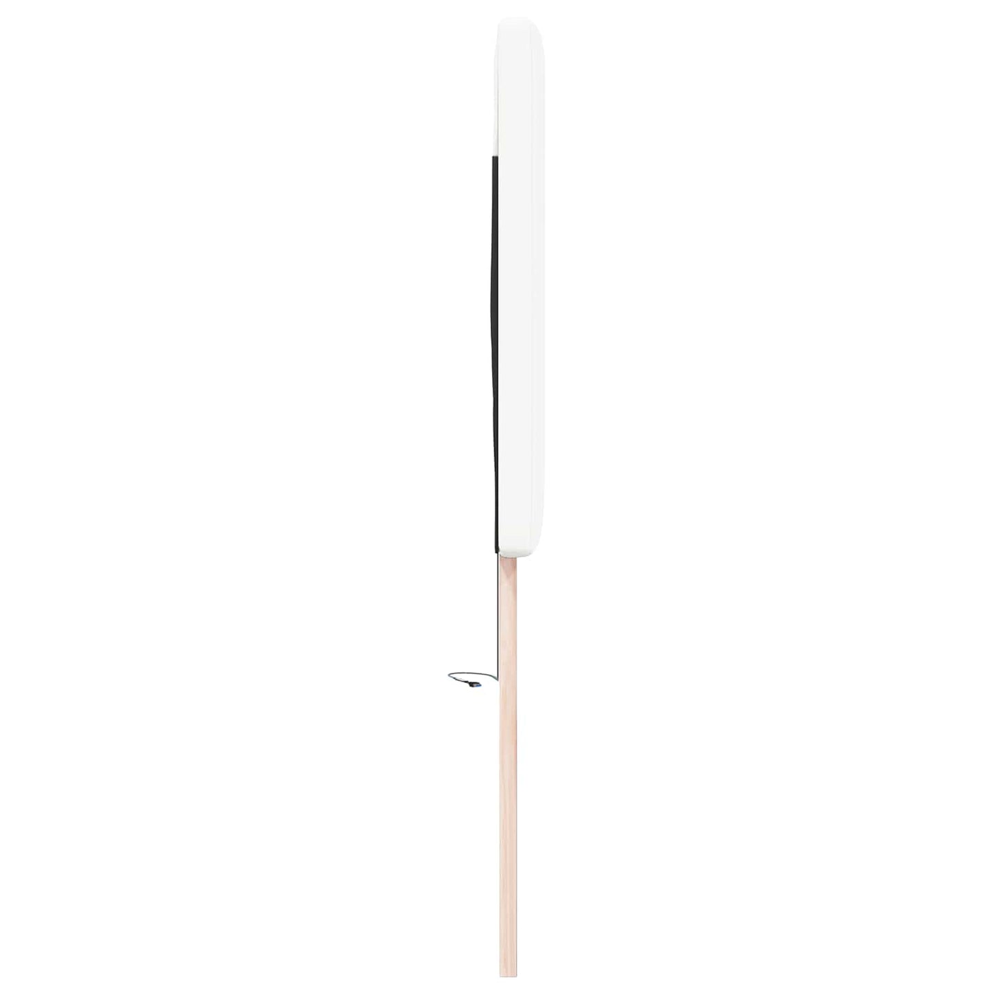 LED sengegavl Hvid 180 cm Faux læder