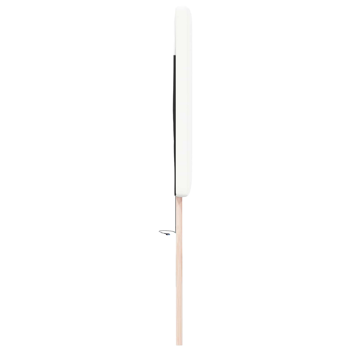 LED sengegavl Hvid 200 cm Faux læder