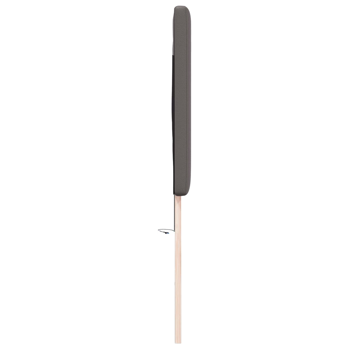 LED sengegavl Grå 200 cm Faux læder