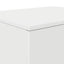 Opbevaringsskab 2 pcs Hvid 127 x 41 x 40 cm Konstrueret træ