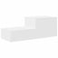 Opbevaringsskab 2 pcs Hvid 127 x 41 x 40 cm Konstrueret træ