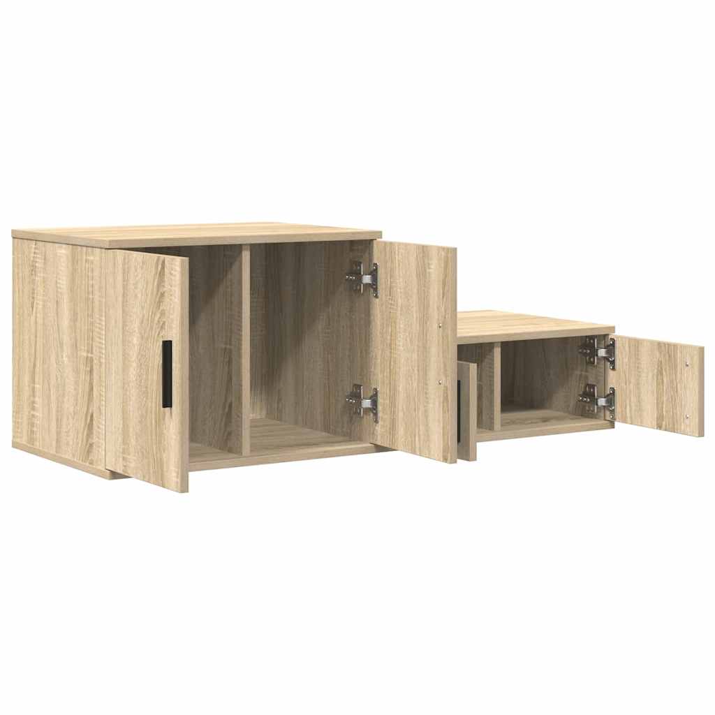 Opbevaringsskab 2 pcs Sonoma eg 127 x 41 x 40 cm