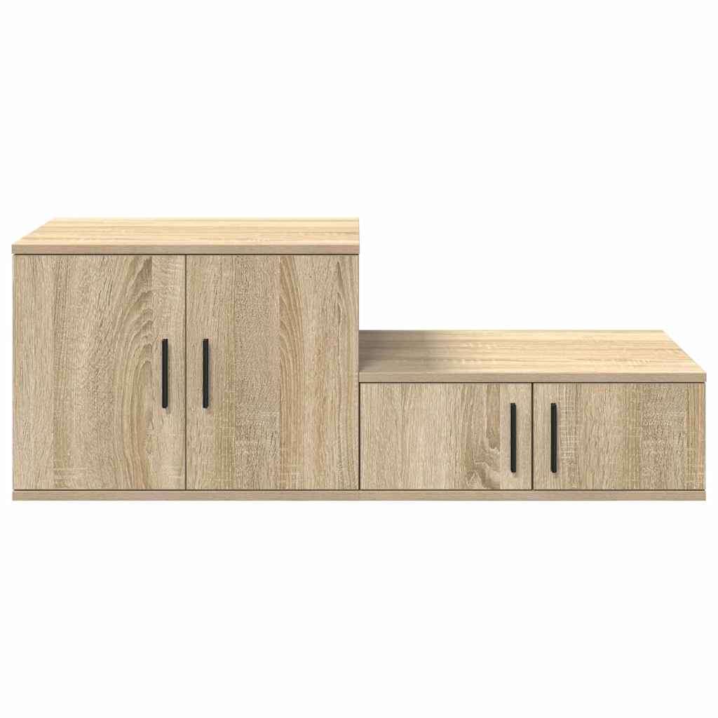 Opbevaringsskab 2 pcs Sonoma eg 127 x 41 x 40 cm