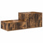 Opbevaringsskab 2 pcs Røget eg 127 x 41 x 40 cm Konstrueret træ
